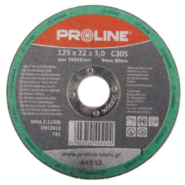 Tarcza 125 x 3 x 22 mm, Proline - 44512