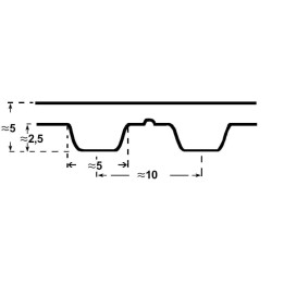 Pas T10, 25 mm - Optibelt