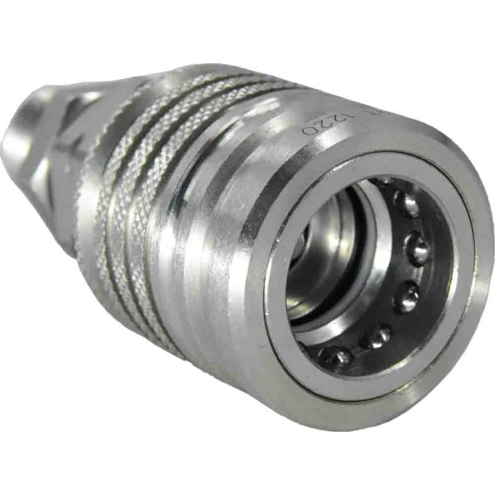 ISO-A szybkozłącze hydrauliczne grzybkowe grodziowe 22x1.5 gniazdo