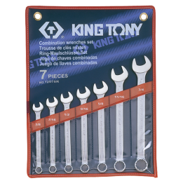 Klucze calowe 3/8 - 3/4", King Tony - 1207SR