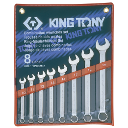 Klucze 10 - 22 mm, King Tony - 1208MR
