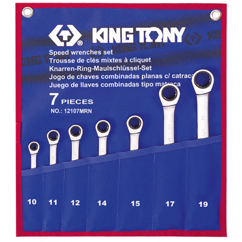 Klucze 10 - 19 mm, King Tony - 12707MRN Klucze 10 - 19 mm, King...