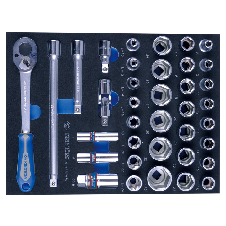 Nasadki 1/2", 8 -32 mm, King Tony - 9-4537MRV