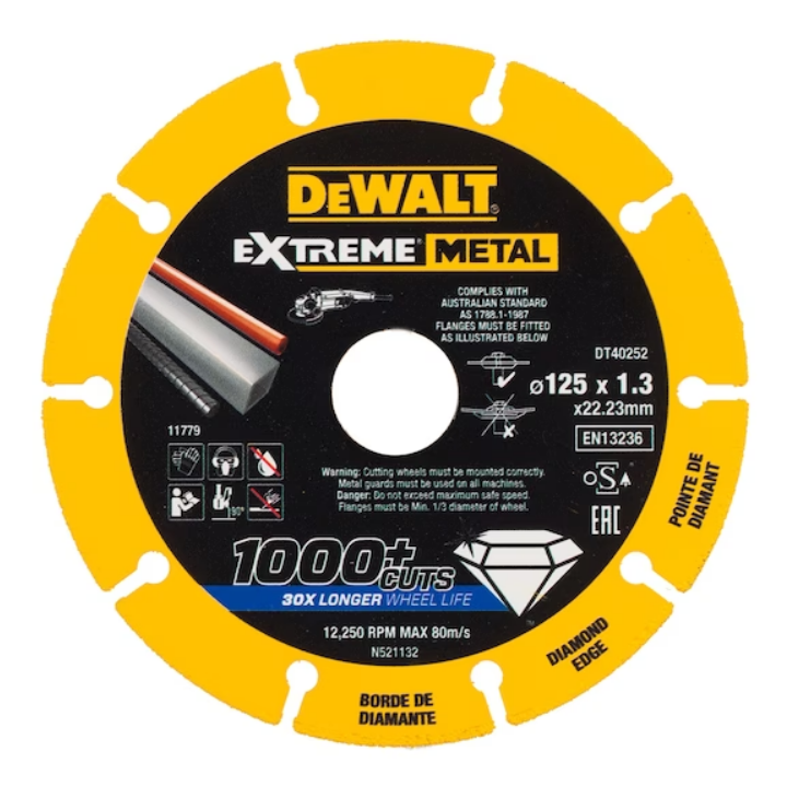 Tarcza diamentowa 125 x 22,23 x 1,3 mm, DeWALT - DT40252-QZ