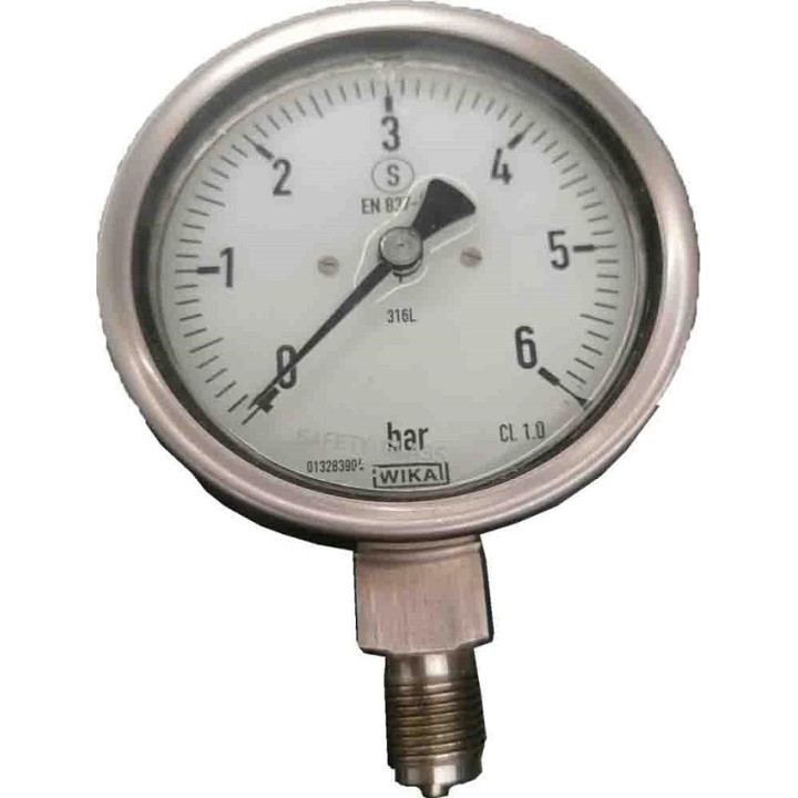 Manometr glicerynowy 0 - 6 Bar - WIKA