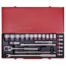 Nasadki 1/2", 5/16" - 1-1/4", King Tony - 4026SR
