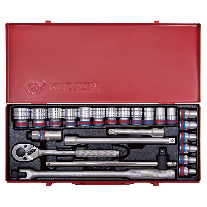 Nasadki 1/2", 5/16" - 1-1/4", King Tony - 4026SR