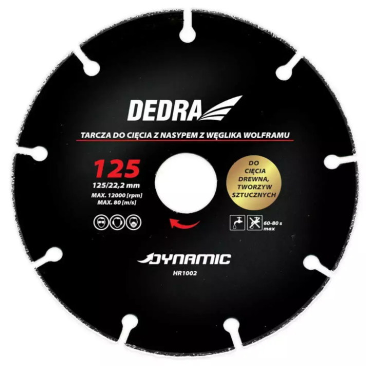 Tarcza 230 x 22.2 mm, Dedra - HR1006