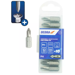 Bity 1/4", PH0x25 mm, Dedra - 18A02PH00-10