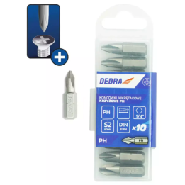 Bity 1/4", PH1x25 mm, Dedra - 18A02PH10-10
