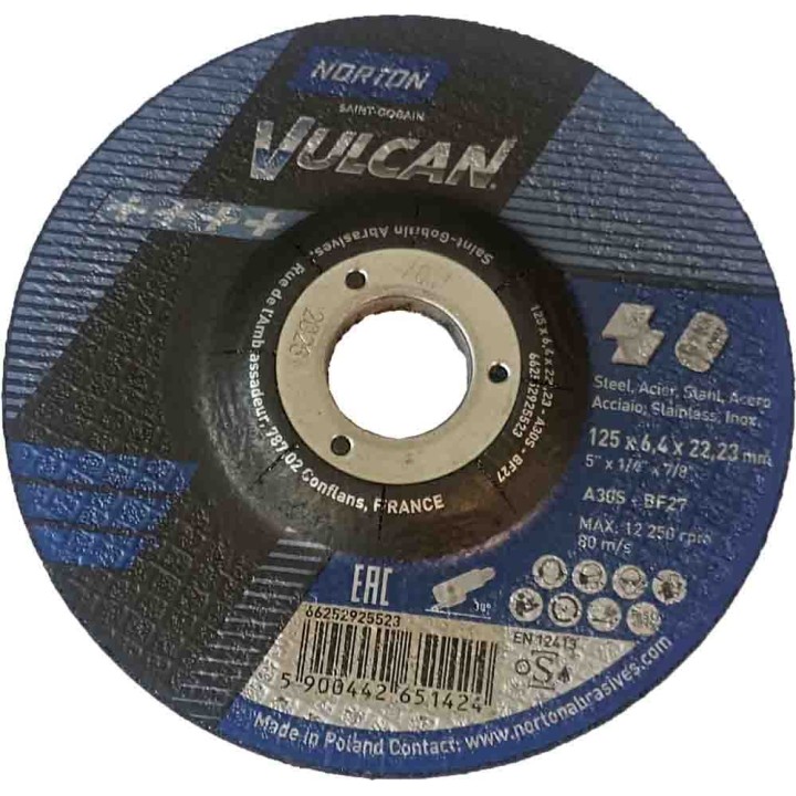TARCZA 125*6.4*22.2 27