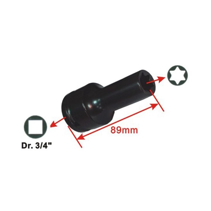 Nasadka 3/4", E24 x 89 mm, King Tony - HCBB2132-E24