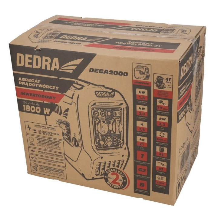 Agregat 1.8 / 2.0 kW, Dedra - DEGA2000