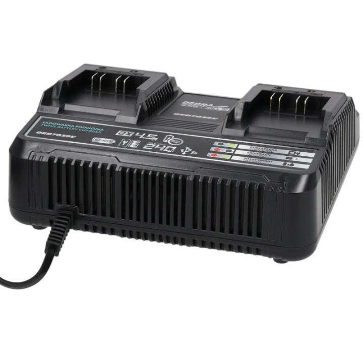 Ładowarka 2x4.5A, 20 V, SAS+ALL, Dedra - DED7039V