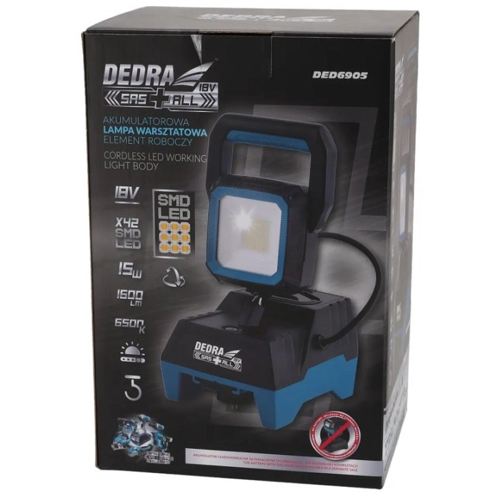 Lampa 18 V, 15 W, SAS+ALL, Dedra - DED6905