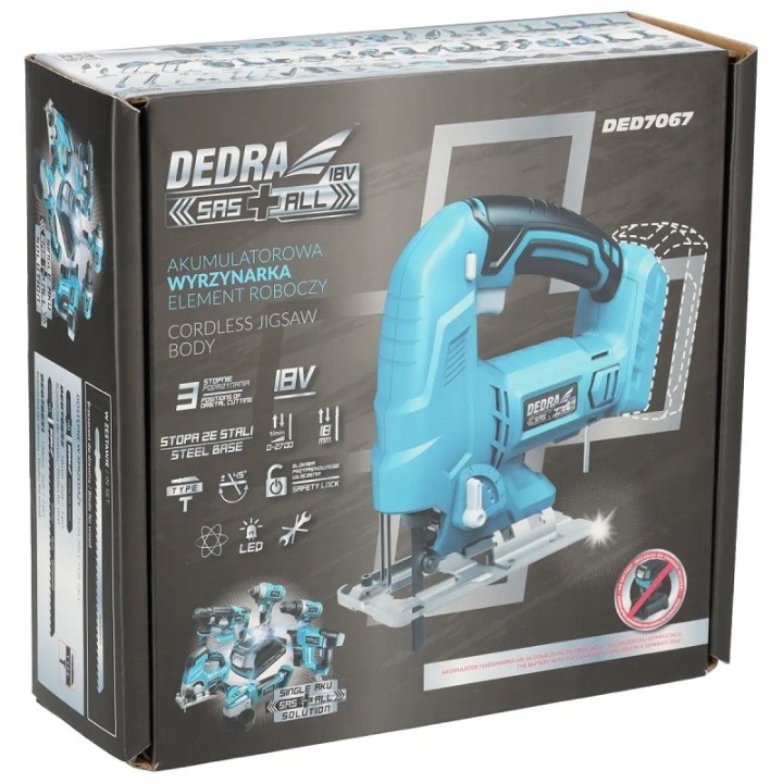 Wyrzynarka 18 V, SAS+ALL, Dedra - DED7067