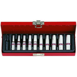 Nasadki długie 1/4", King Tony - 2510SR