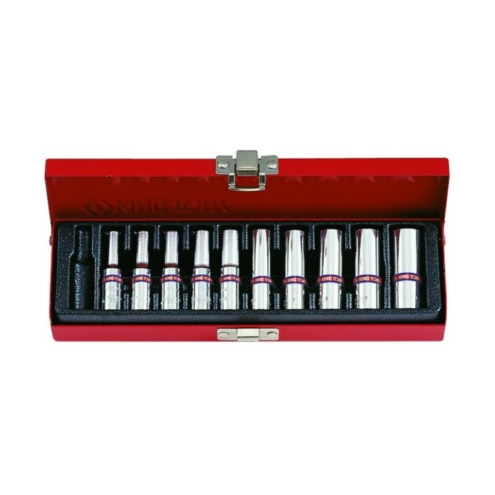 Nasadki długie 1/4", King Tony - 2510SR
