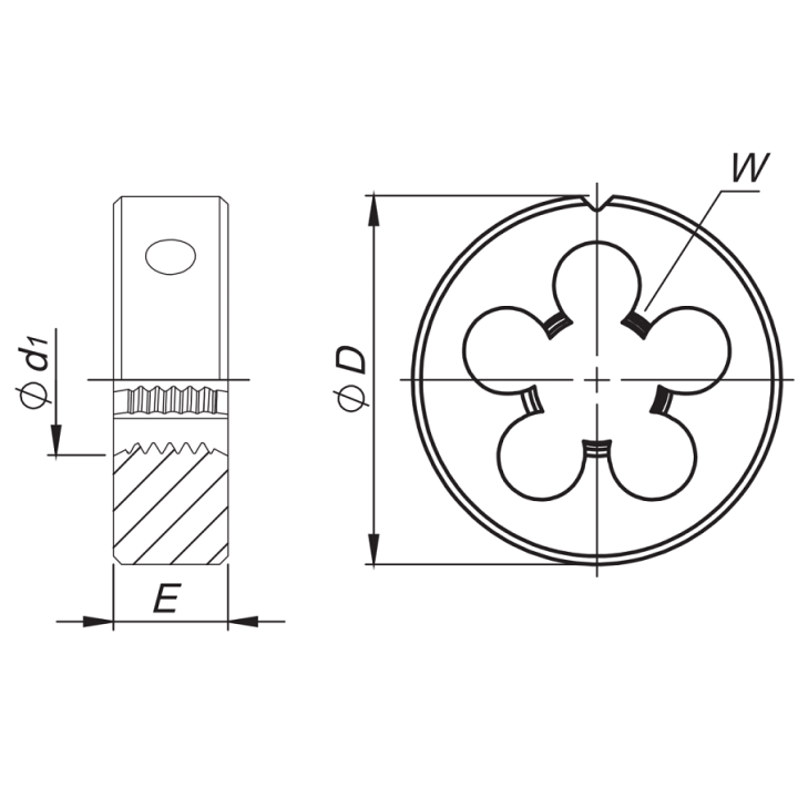 Narzynka M4-LH, HSS, FANAR - N1-111001-0040