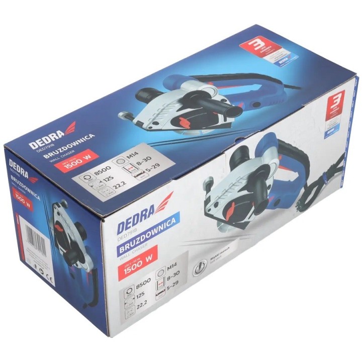 Bruzdownica 125 mm, 1500 W, Dedra - DED7918