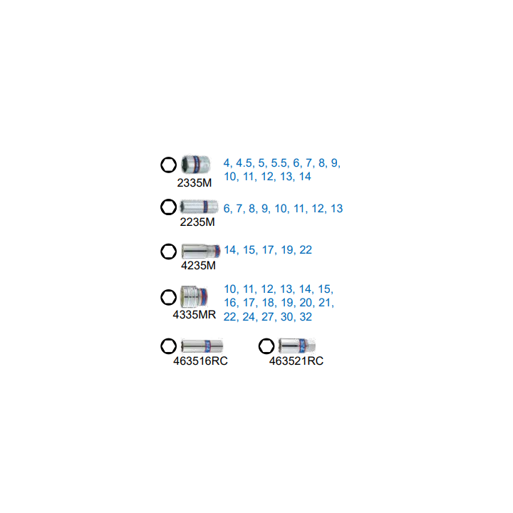 Nasadki i bity 1/4" + 1/2" + akcesoria, King Tony - 7511MR