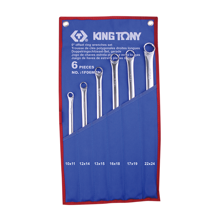 Zestaw kluczy 10 - 24 mm, King Tony - 1F06MRN
