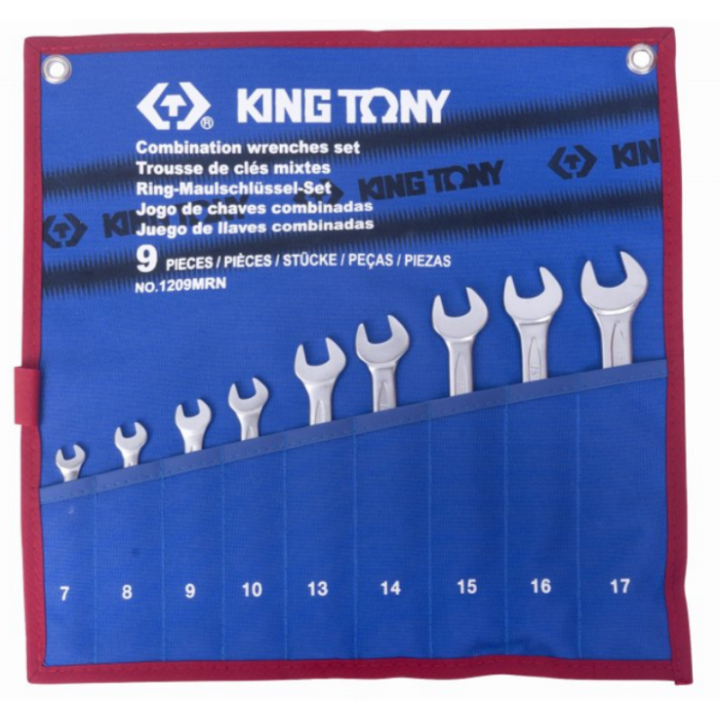 Klucze 7 - 17 mm, King Tony - 1209MRN