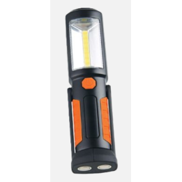 Latarka 2W COB LED + 3 LED, SchäfferTechnik - HCJF715B-COB+3