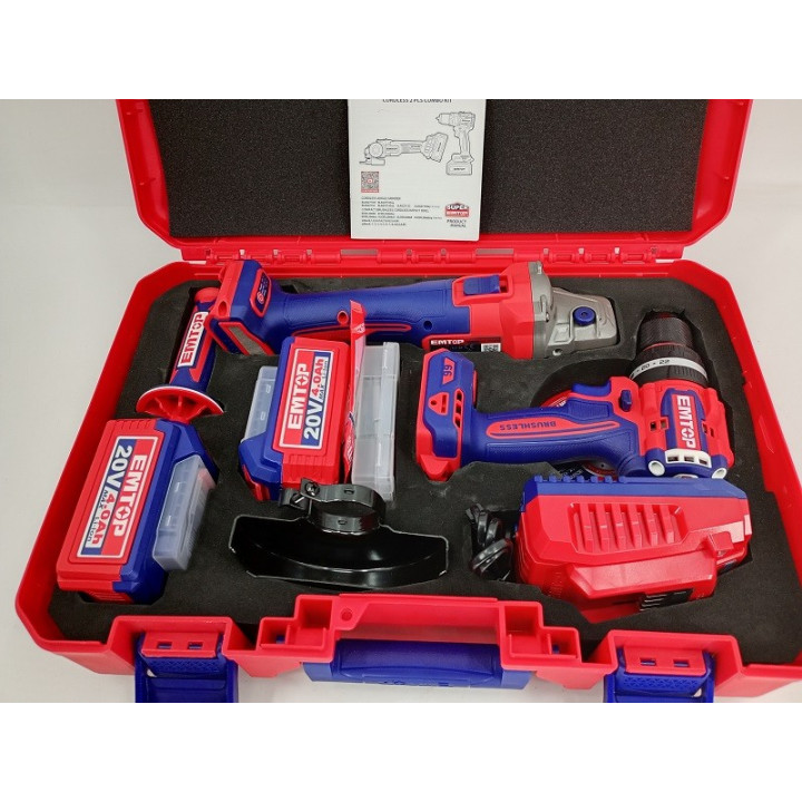 Zestaw Combo 20V, P20S COMBO, EMTOP - ECKL20273E