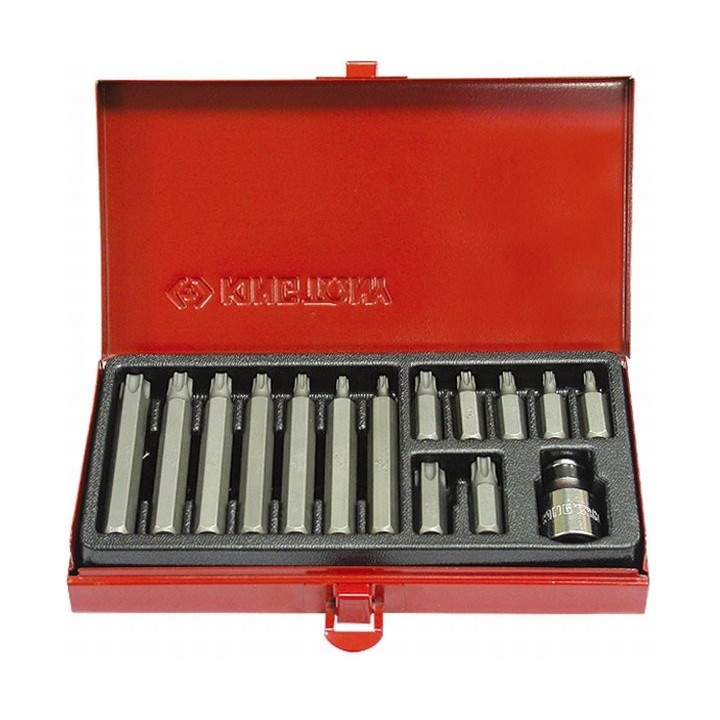 Zestaw bitów 10 mm Torx T20 - T55, 15cz. King Tony - 1015PQ