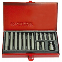 Zestaw bitów HEX 4 - 12mm , 15 cz. King Tony - 1015MQ