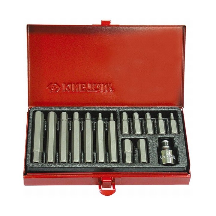 Zestaw bitów HEX 4 - 12mm , 15 cz. King Tony - 1015MQ