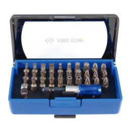 Zestaw Bitów 1/4" z uchwytem ,32 cz., King Tony - 1032CQ