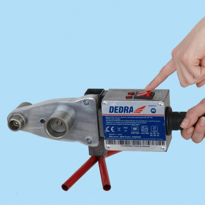 Zgrzewarka 0,8 - 1,5 kW, 16 - 63 mm, Dedra - DED7515